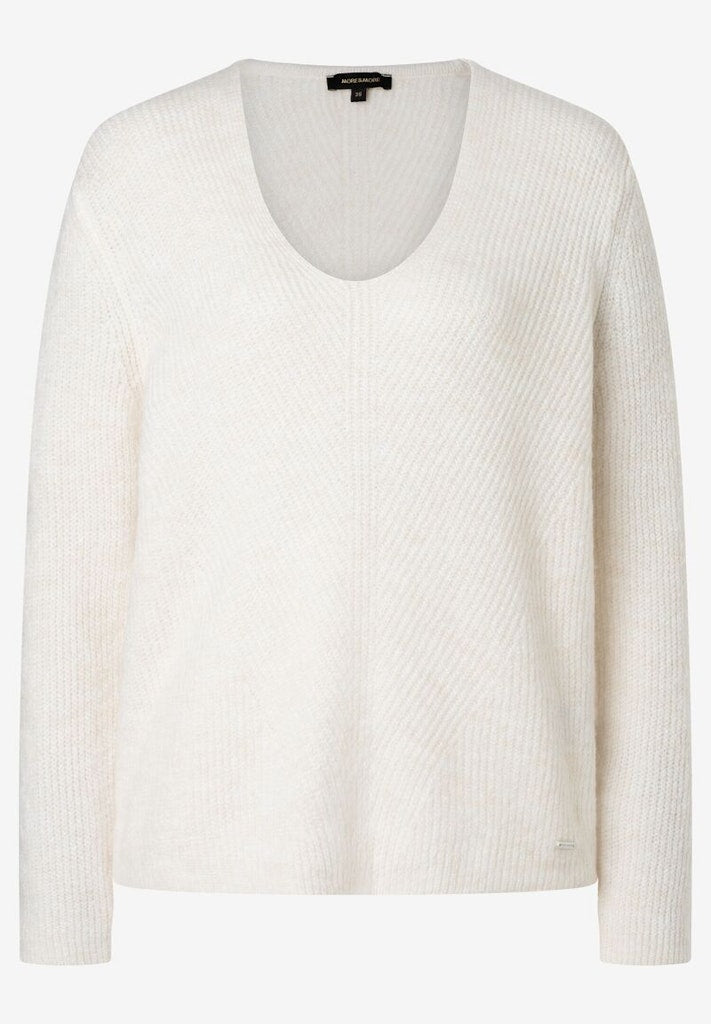 More & More Damen Pullover  Off White