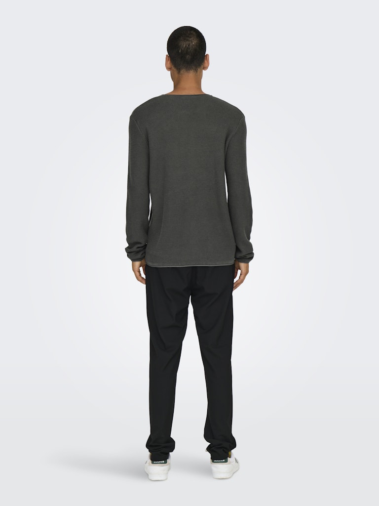 Only & Sons Herren Pullover Grey Pinstripe