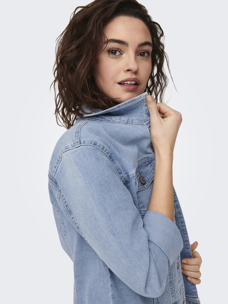 Only Damen Jacken Light Blue Deni
