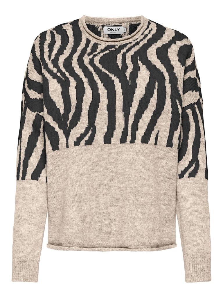 Only Caramkoma Damen Pullover Whitecap Gray/P