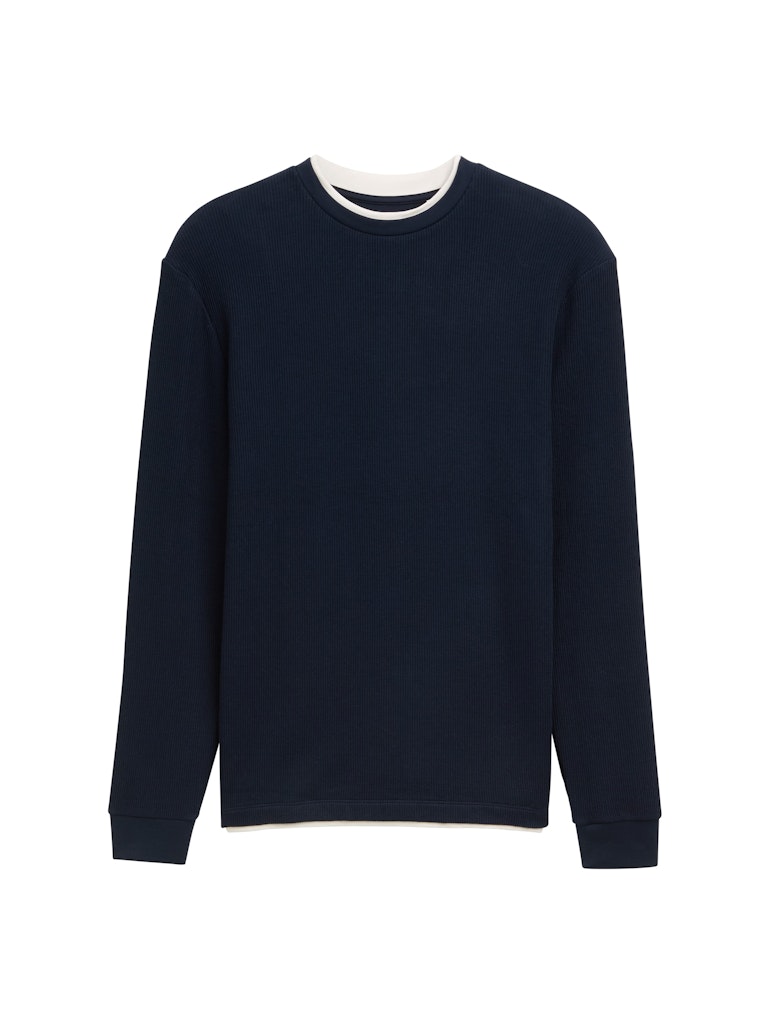 Tom Tailor denim Herren T-Shirts kurz Sky Captain Blu