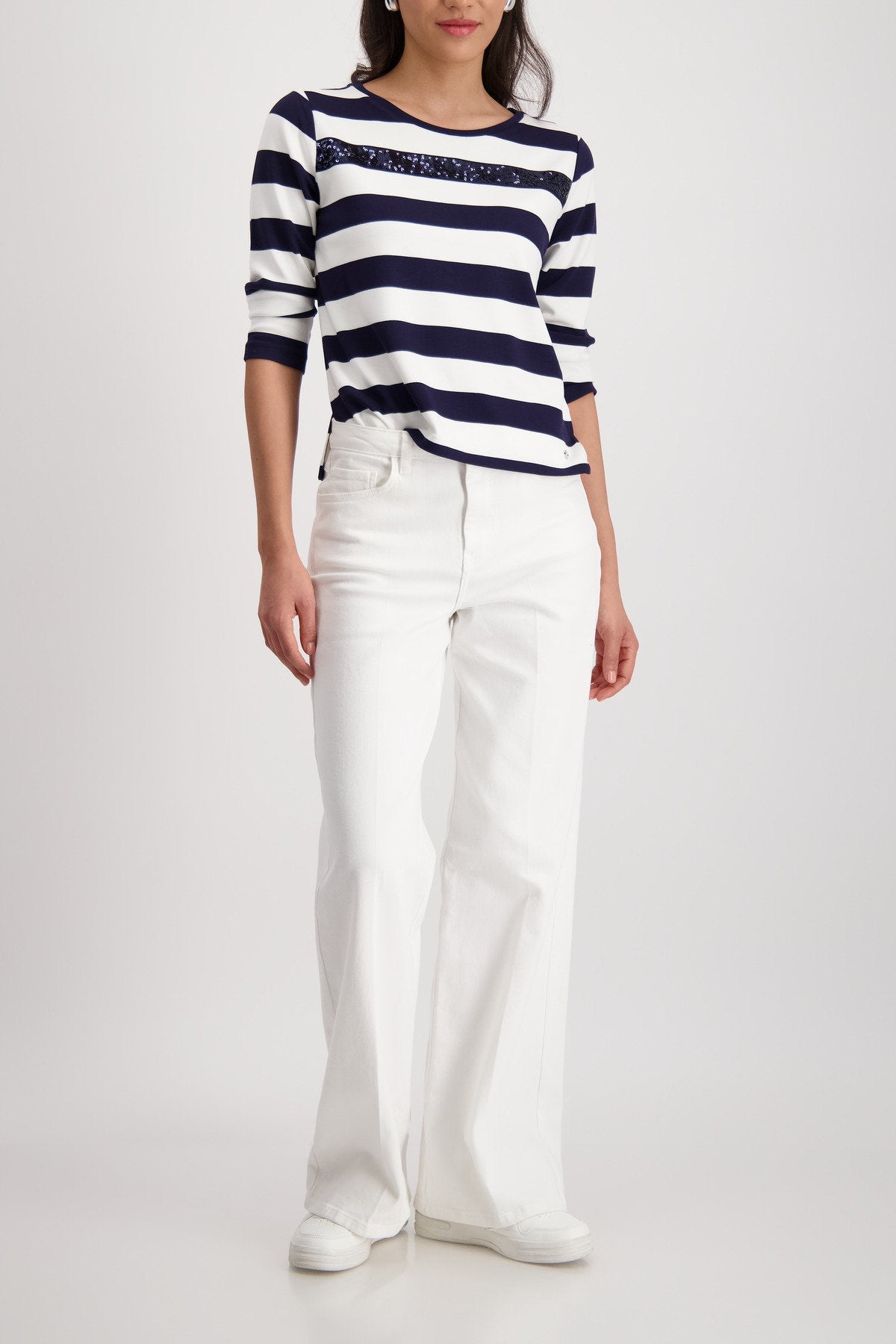 Monari Damen T-Shirts Marine Ring
