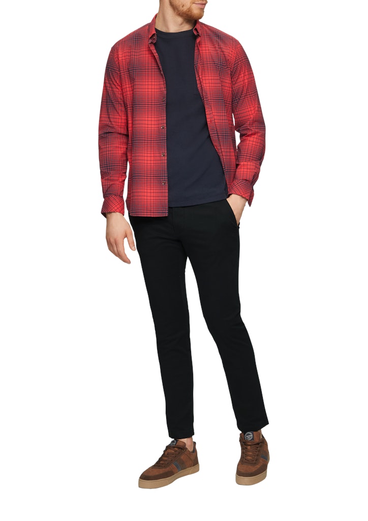 S. Oliver red Herren Hosen Grey/Black