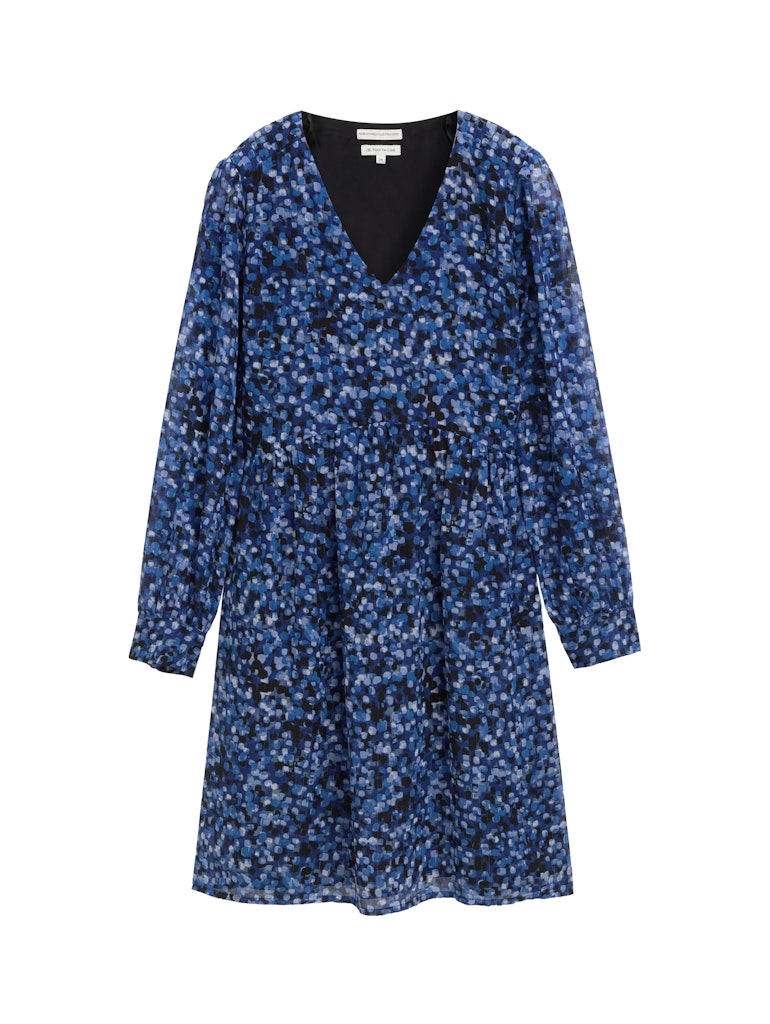 Tom Tailor Damen Kleider Navy Watercolor
