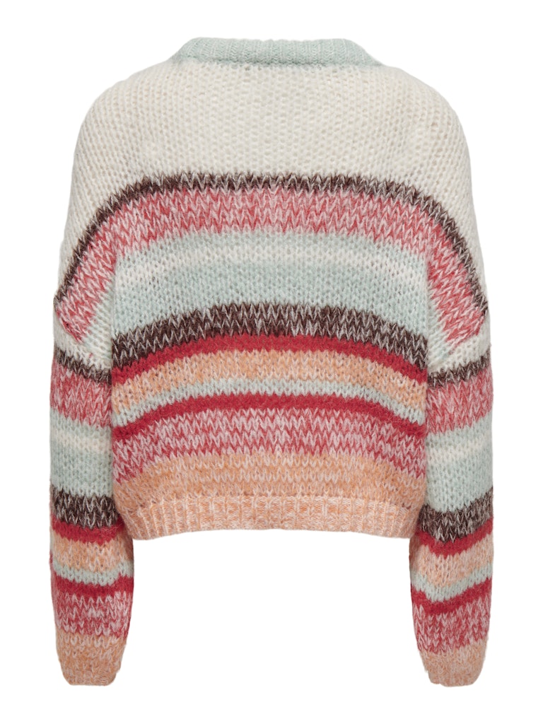 only Damen Pullover Aqua Gray/Cloud