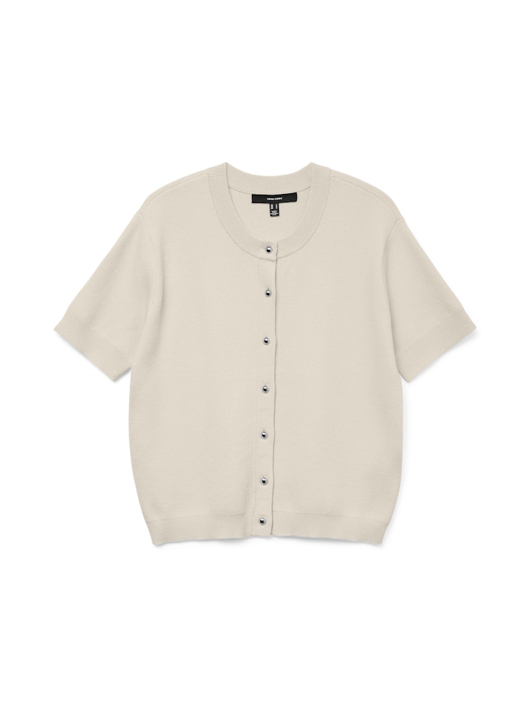 Vero Moda Damen Strickjacken Birch/W. Silver