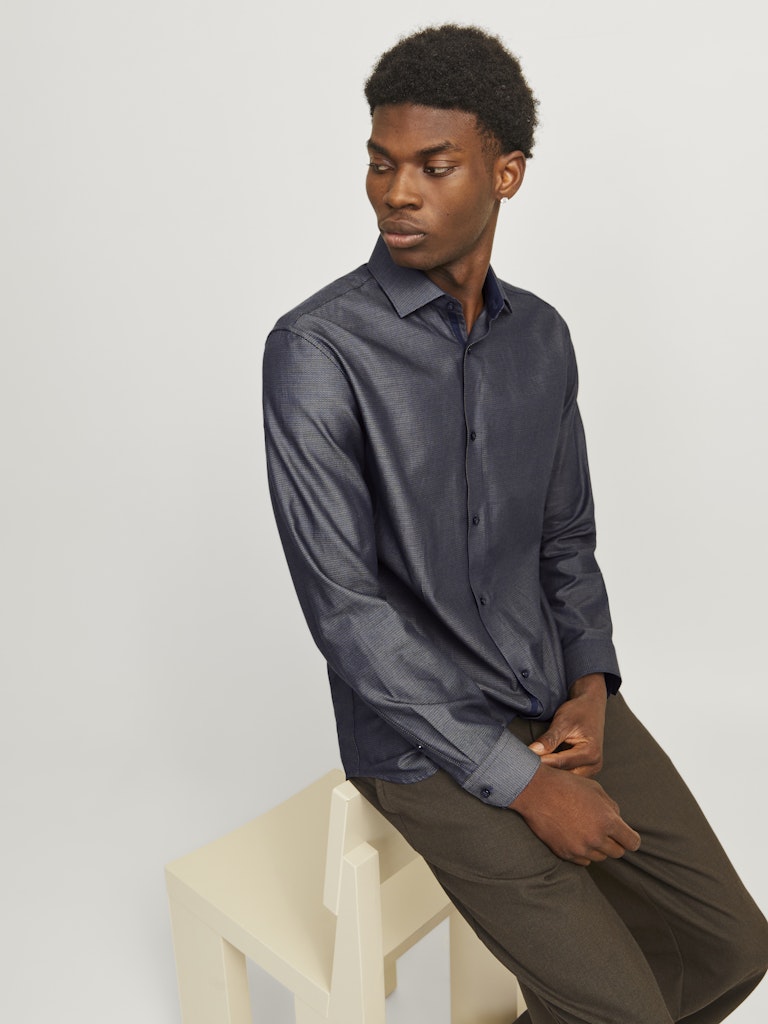 Jack & Jones Herren Hemden True Navy/Slim