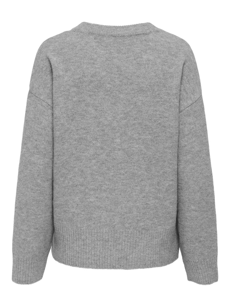 Only Damen Pullover Medium Grey Mel