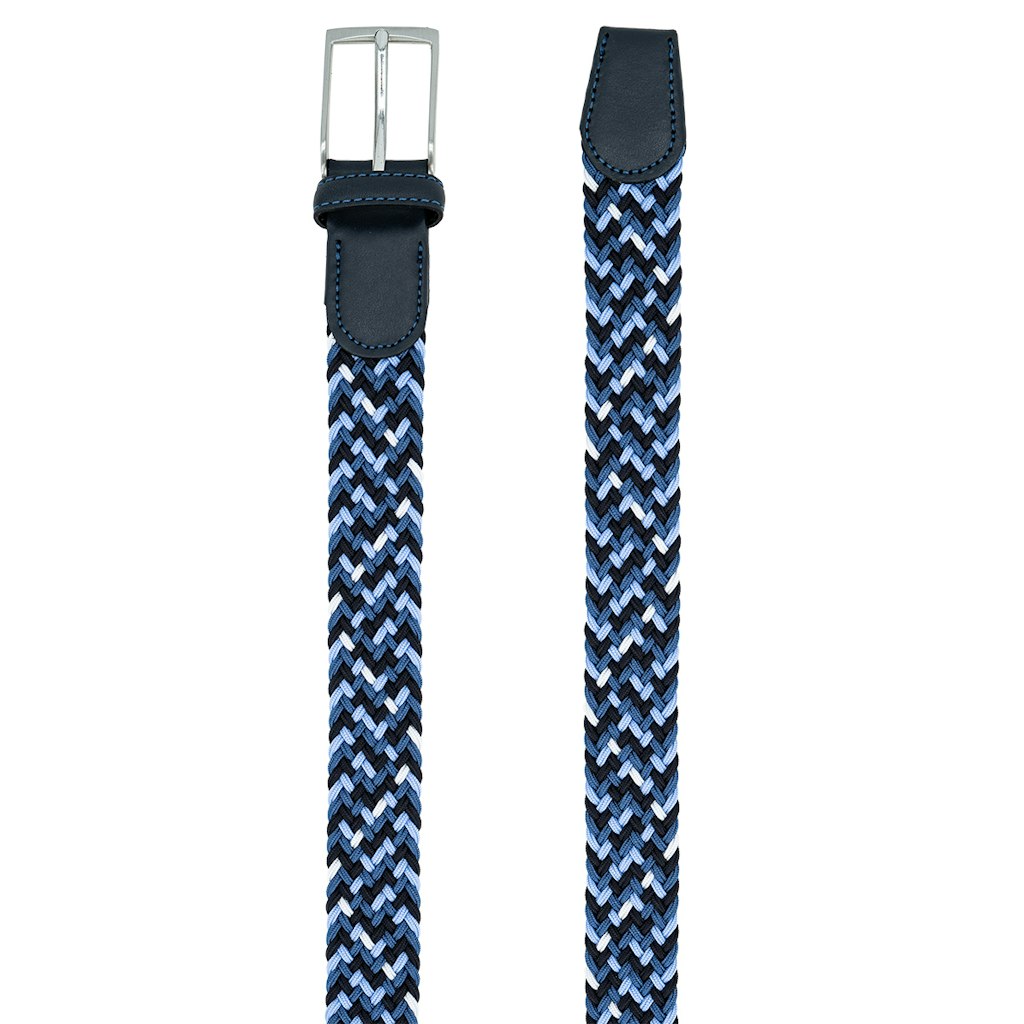 LINDENMANN Herren Gürtel Blau-Dbl-Weiaÿ