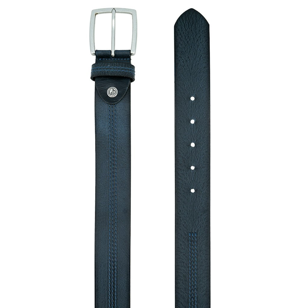 LINDENMANN Herren Gürtel Marine