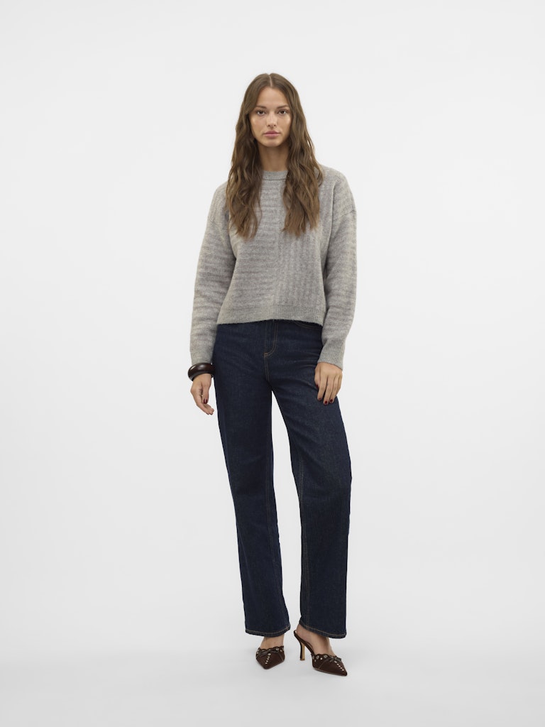 Vero Moda Damen Pullover Light Grey Mela
