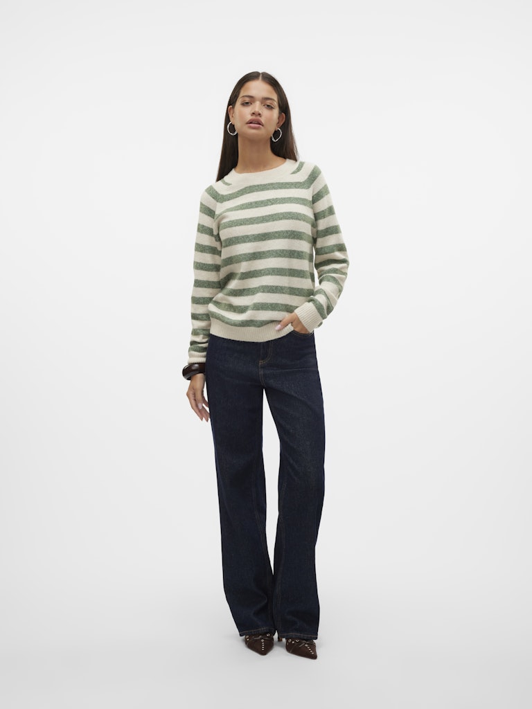 Vero Moda Damen Pullover Birch/W. Laurel