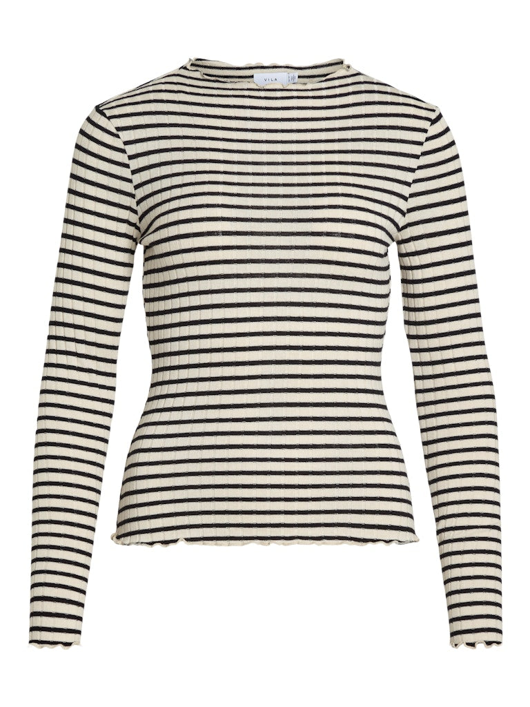 Vila Damen Tops Birch/Black