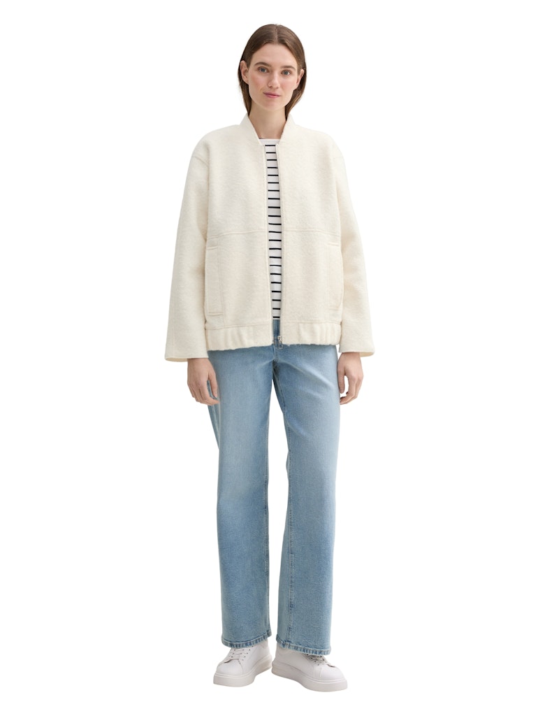 Tom Tailor denim Damen Blazer Light Creme Bei