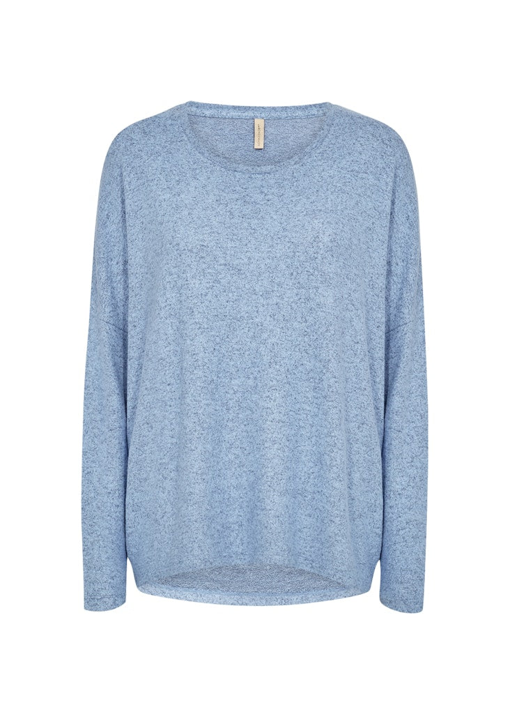 Soya Concept Damen Blusen Air Blue Melang
