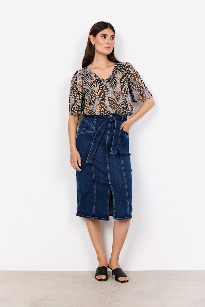 Soya Concept Damen Rcke Dark Blue Denim