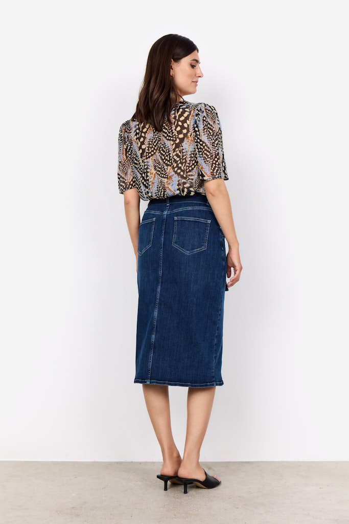Soya Concept Damen Rcke Dark Blue Denim