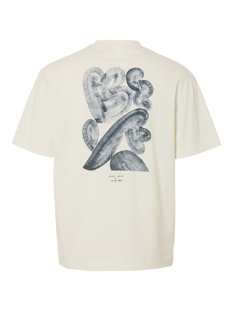 Selected homme Herren T-Shirts kurz  Cloud