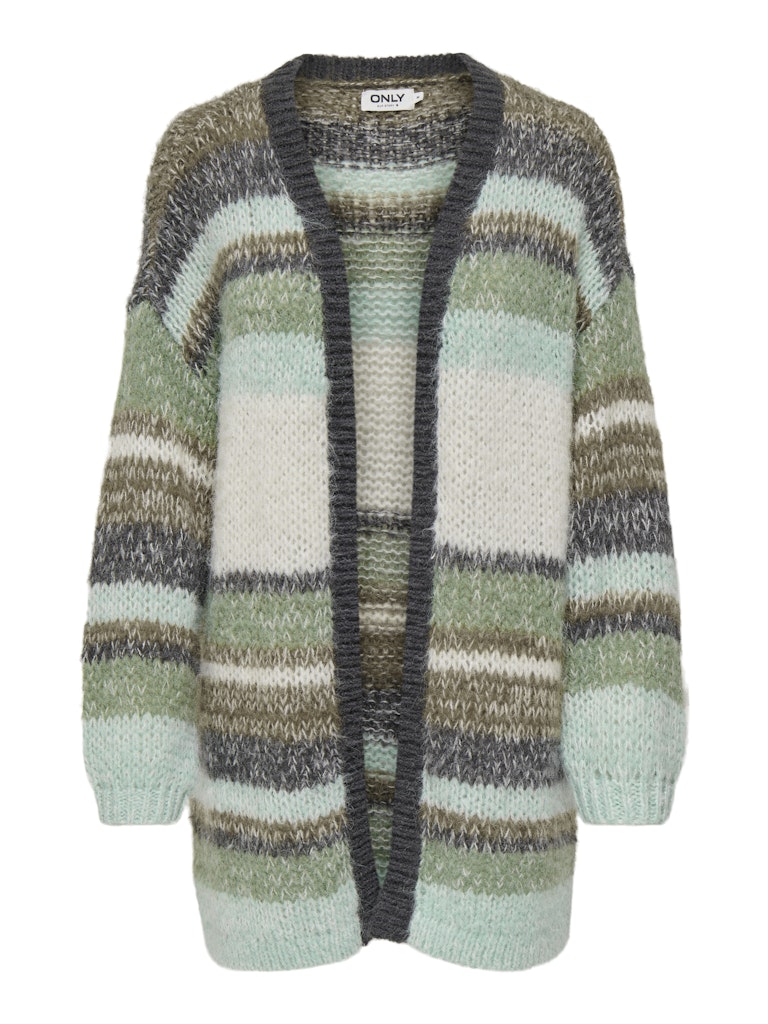 only Damen Strickjacken Magnet/Aqua Gra