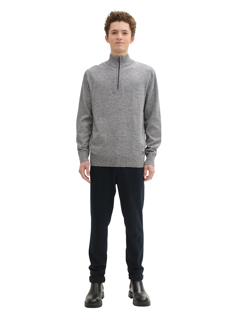 Tom Tailor denim Herren Pullover Navy White Moul