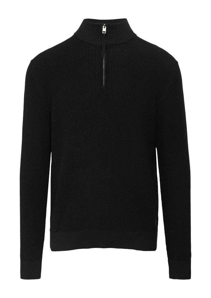 S. Oliver red Herren Pullover Grey/Black