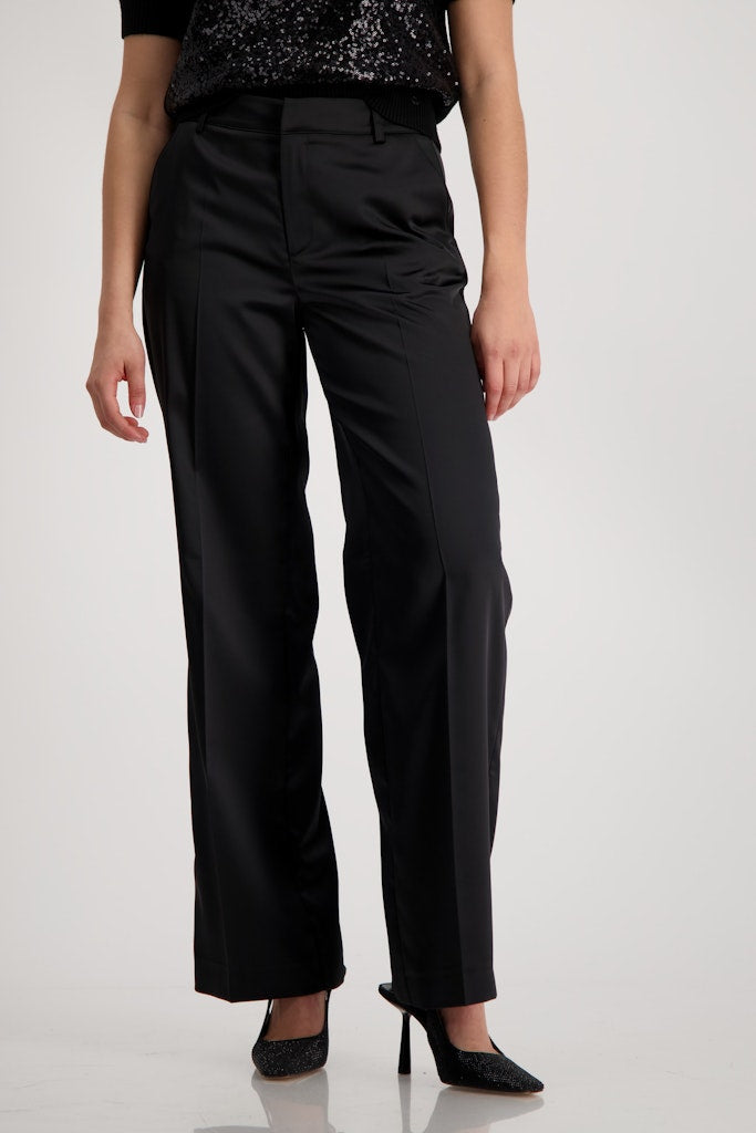 Monari Damen Hosen  Schwarz