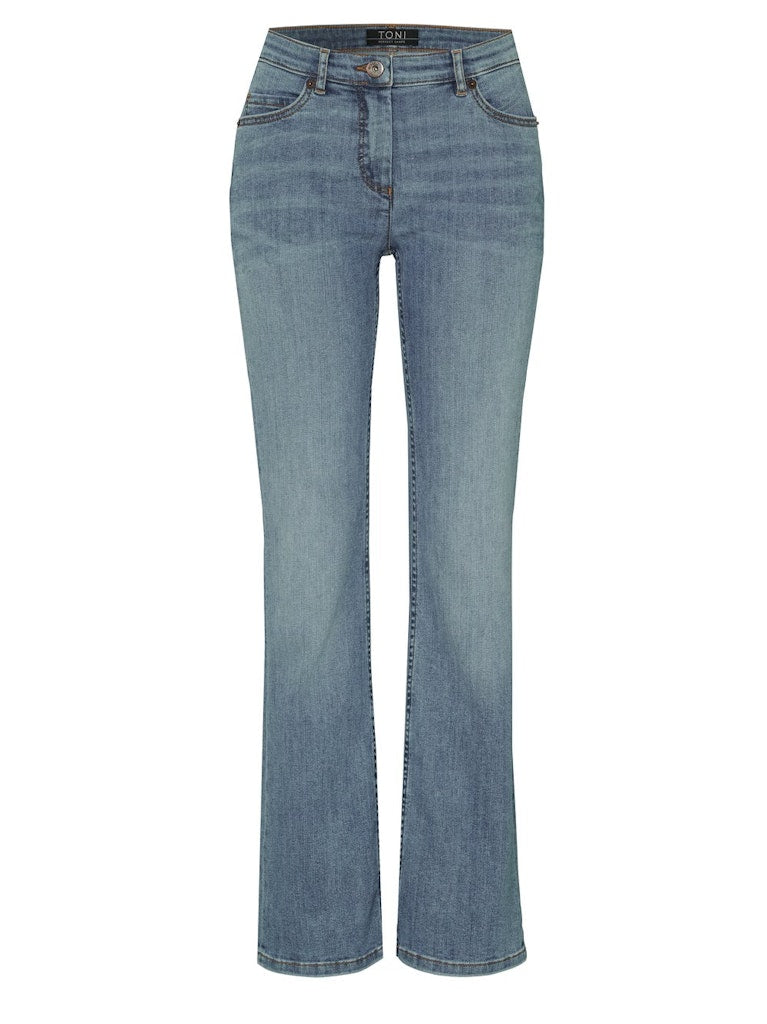 Toni Dress Damen Jeans Mid Blue Used