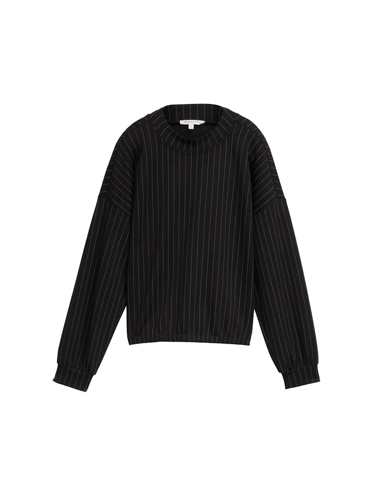 Tom Tailor denim Damen Sweatshirts Black Grey Pins