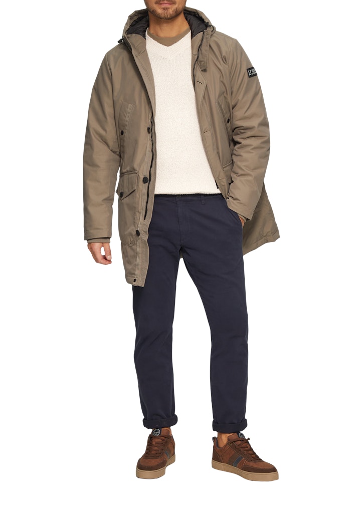 S. Oliver red Herren Pullover White