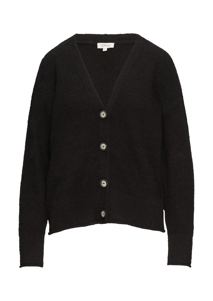 S. Oliver red Damen Strickjacken Grey/Black