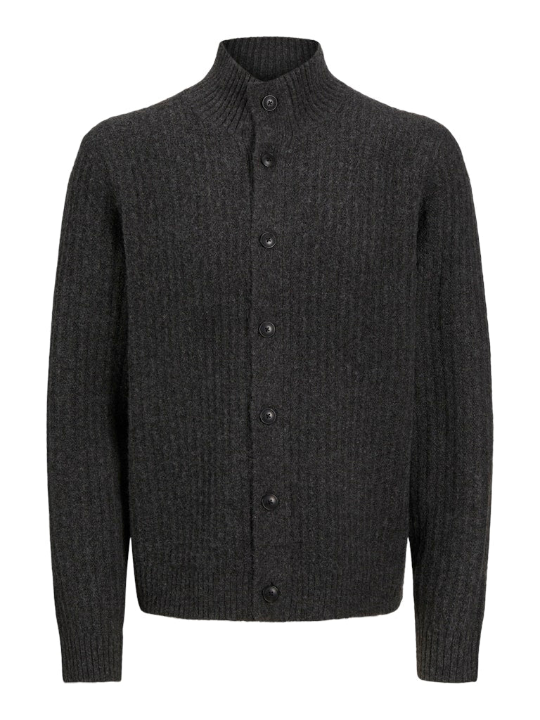 Jack & Jones Herren Strickjacken Dark Grey Melan