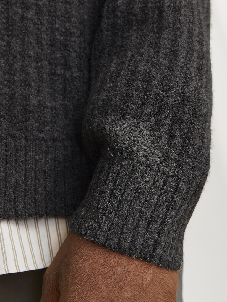 Jack & Jones Herren Strickjacken Dark Grey Melan