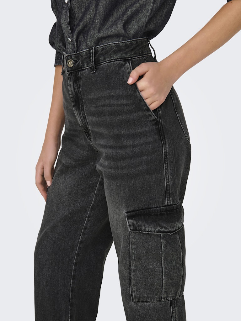 Only Damen Jeans Washed Black