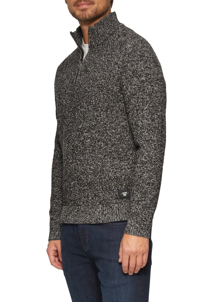 S. Oliver red Herren Pullover Grey/Black