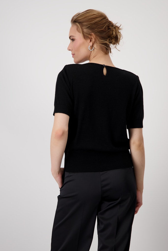 Monari Damen Pullover  Schwarz