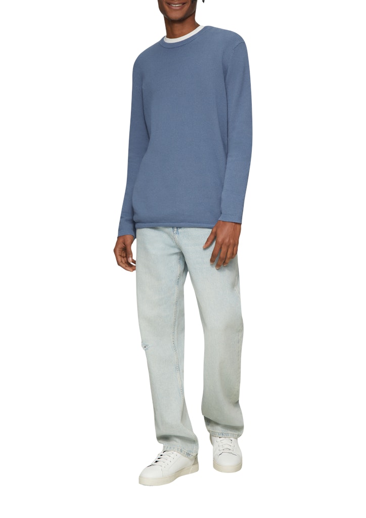 QS by S.Oliver Herren Pullover Blue