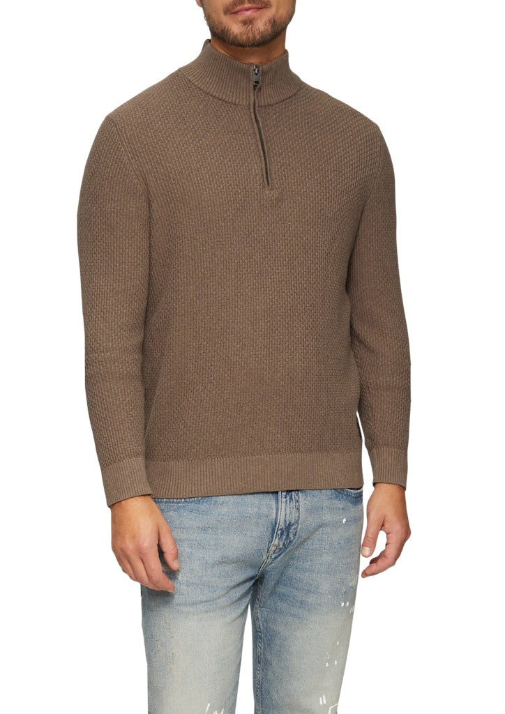 S. Oliver red Herren Pullover Brown