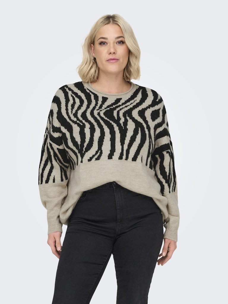 Only Caramkoma Damen Pullover Whitecap Gray/P