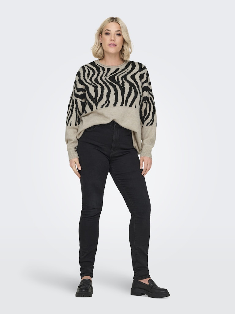 Only Caramkoma Damen Pullover Whitecap Gray/P