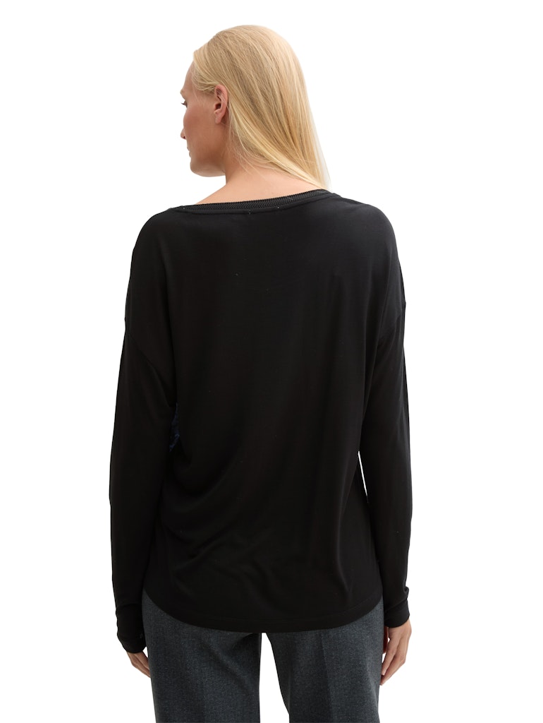 Tom Tailor Damen T-Shirts Deep Black