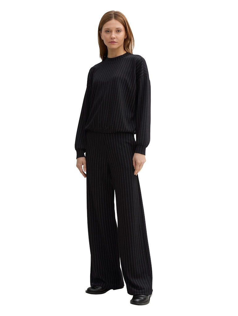 Tom Tailor denim Damen Sweatshirts Black Grey Pins