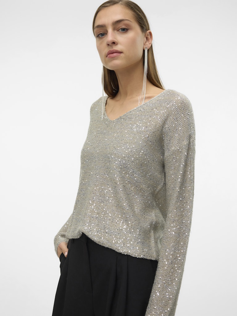 Vero Moda Damen Pullover Griffin/W. Silv