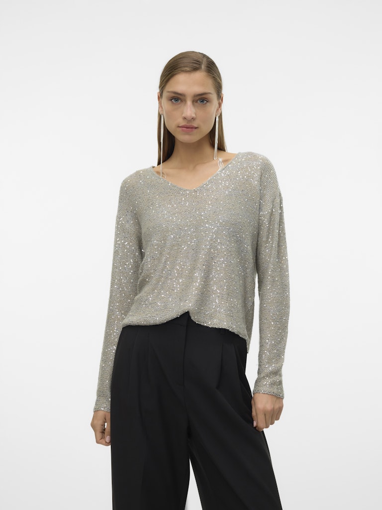 Vero Moda Damen Pullover Griffin/W. Silv