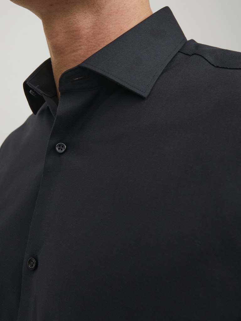 Jack & Jones Herren Hemden lang Black/Slim Fit