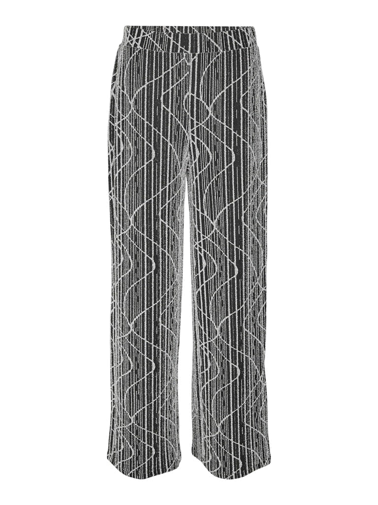 Vero Moda Damen Hosen Black/Silver Lu