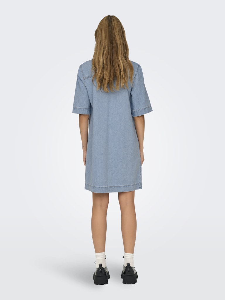 only Damen Kleider Light Blue Deni