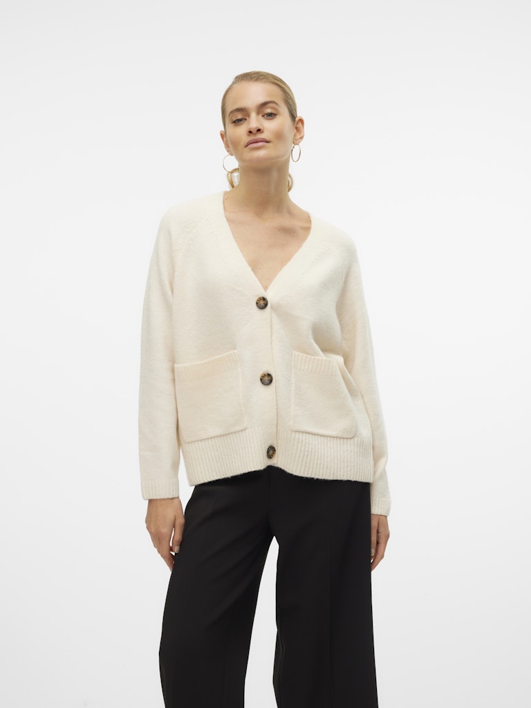 Vero Moda Damen Strickjacken Birch/Melange