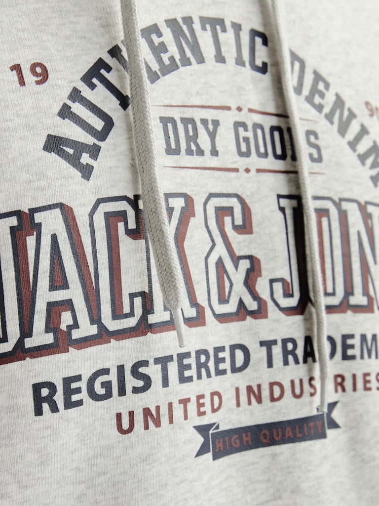 Jack & Jones Herren Sweatshirts White Melange