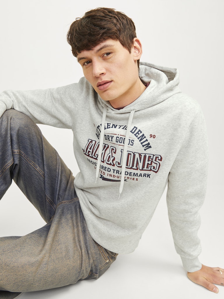 Jack & Jones Herren Sweatshirts White Melange