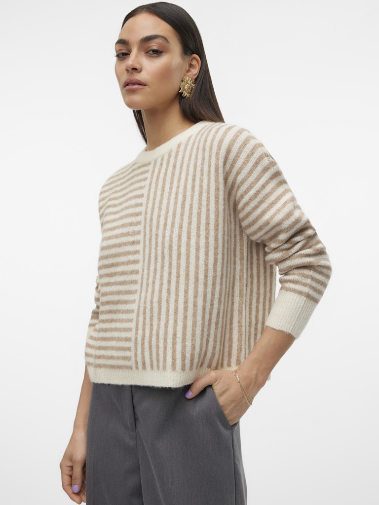 Vero Moda Damen Pullover Birch/W. Silver